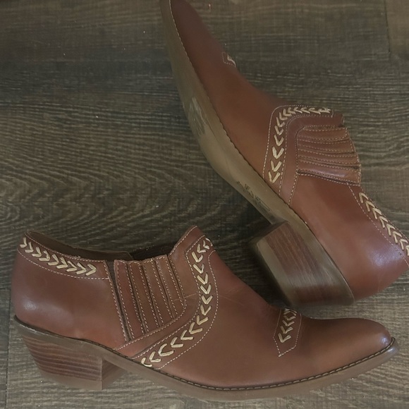 Palomino vintage excellent vintage condition size 9 leather cowboy booties - Picture 2 of 11